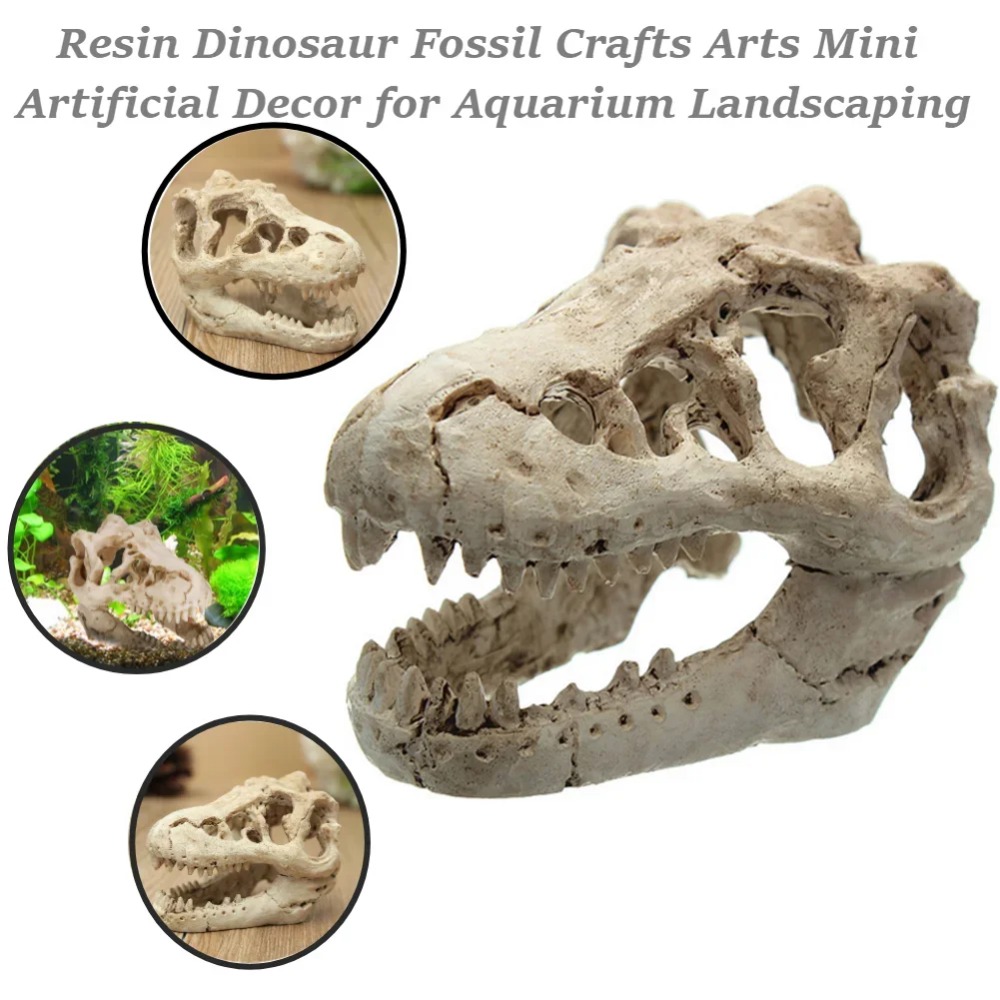 Aquarium Zombie - Dinosaur Fossil Model Fish Tank Aquarium