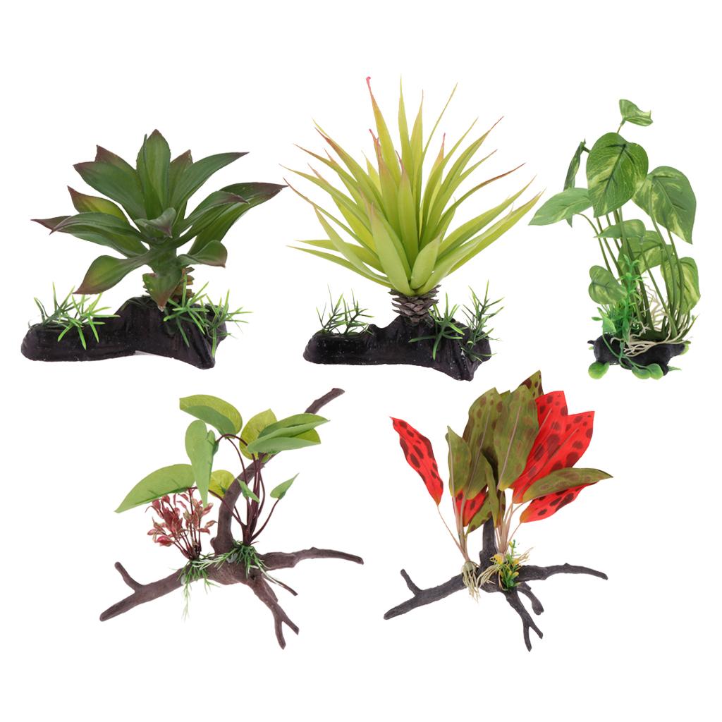 Planted Aquarium Jungle - Reptile Terrarium Plant Artificial Jungle Vine