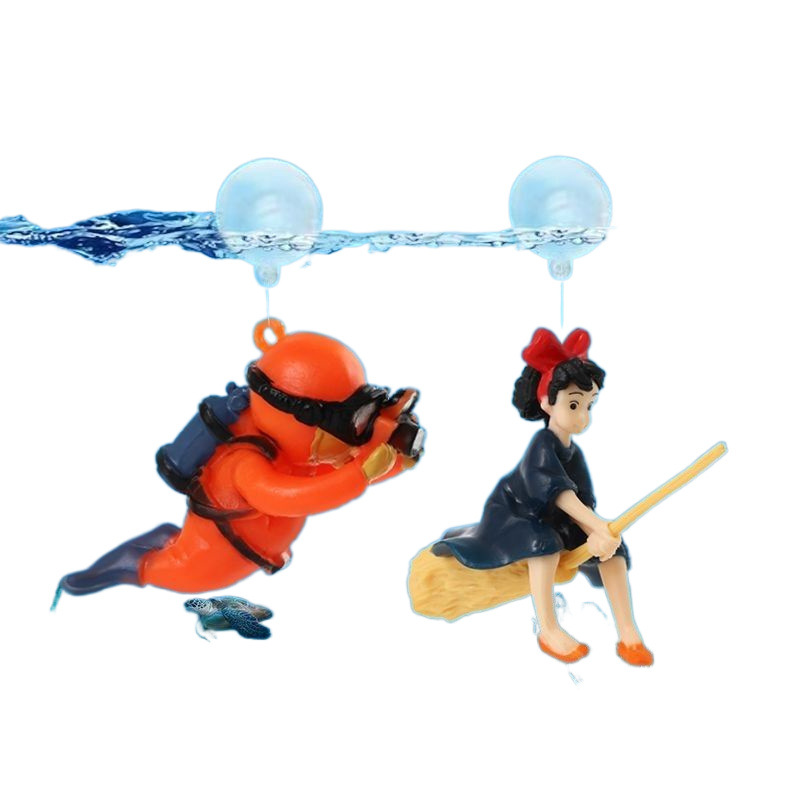 Fish Tank Diver Ornaments Land - Aquarium Plant Live 评论和价格