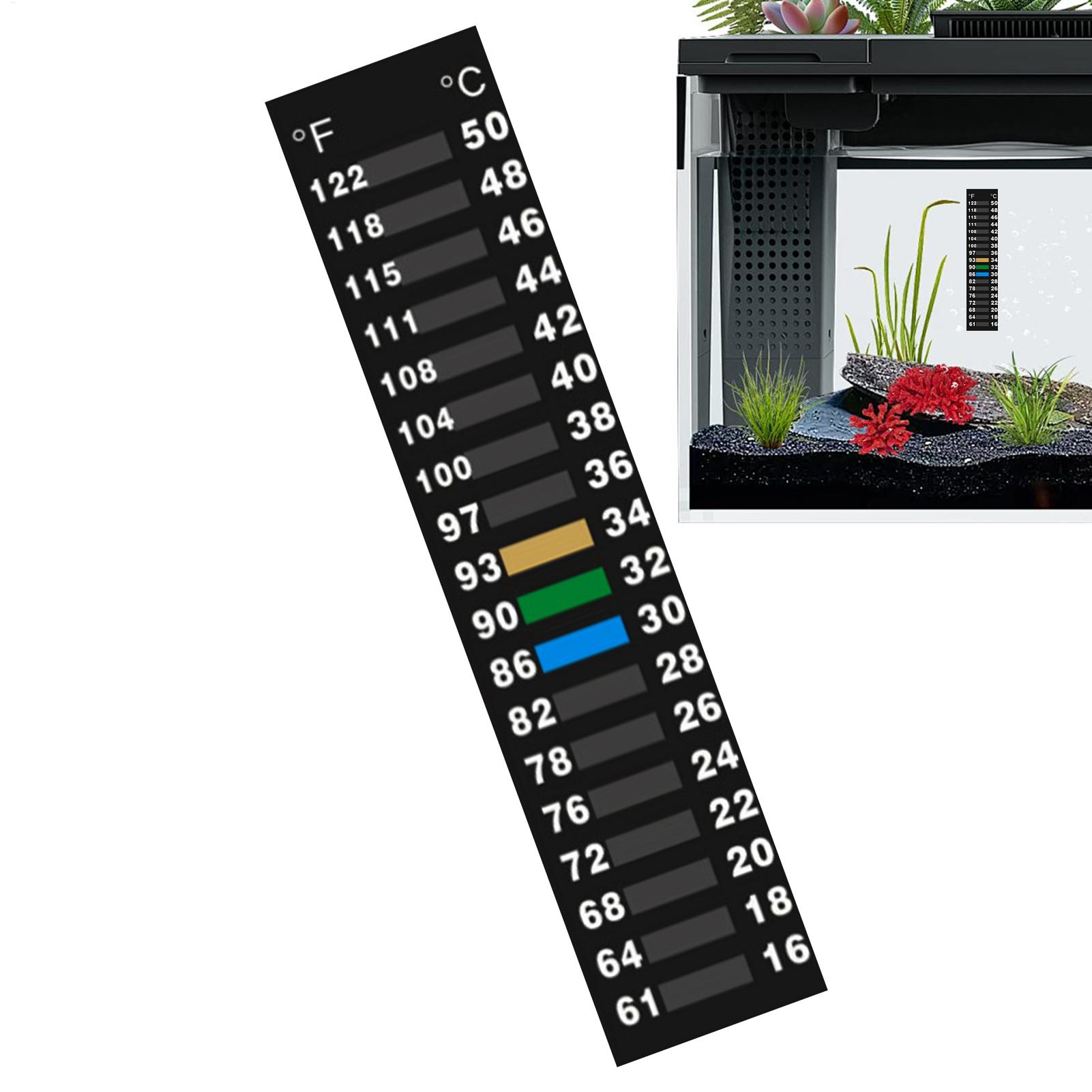 Stick On Temperature Strip LCD - Planted Aquarium Temperature 评论和价格