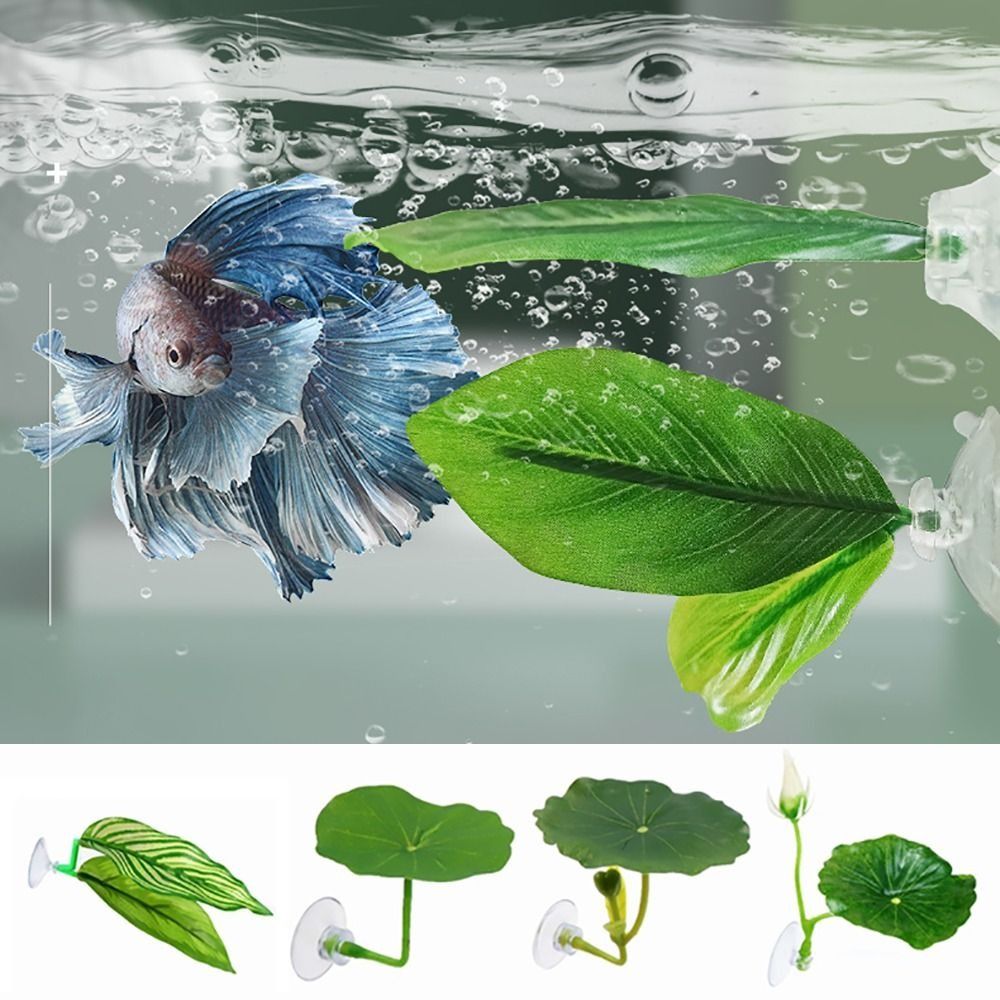 Plastic Betta Fish Rest Leaf S - Aquarium Plant Live 评论和价格