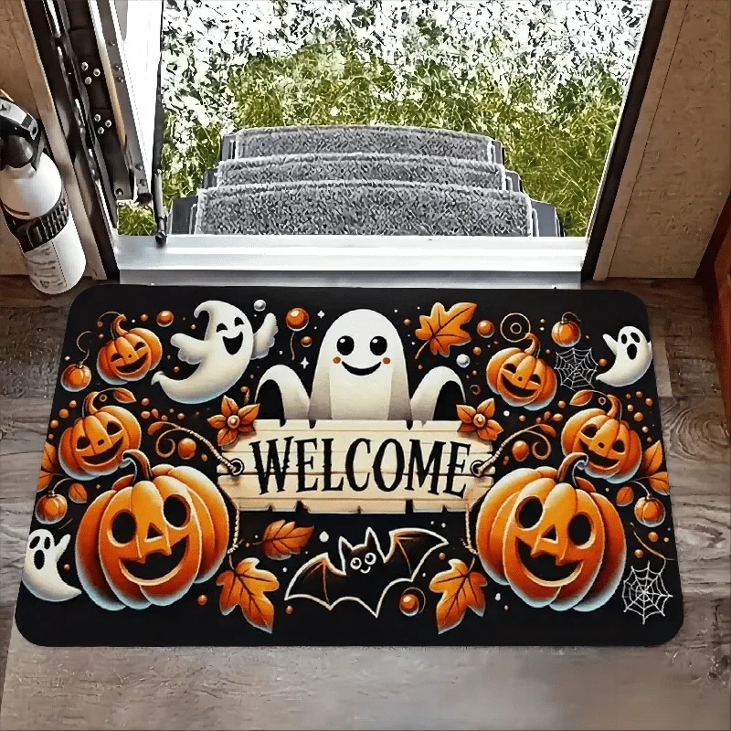 Halloween Carpet Cute Ghost Pu - Aquarium Zombie 评论和价格
