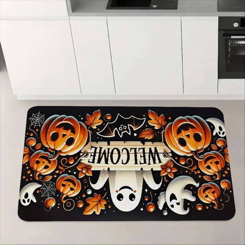 Halloween Carpet Cute Ghost Pu - Aquarium Zombie 评论和价格