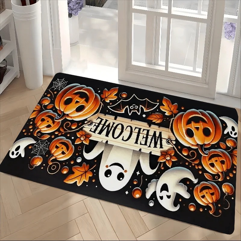 Halloween Carpet Cute Ghost Pu - Aquarium Zombie 评论和价格