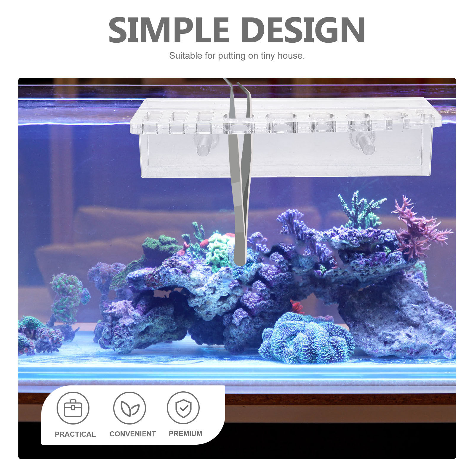 Aquarium Tool Holder Acrylic F - Planted Aquarium Maintenance 评论和价格