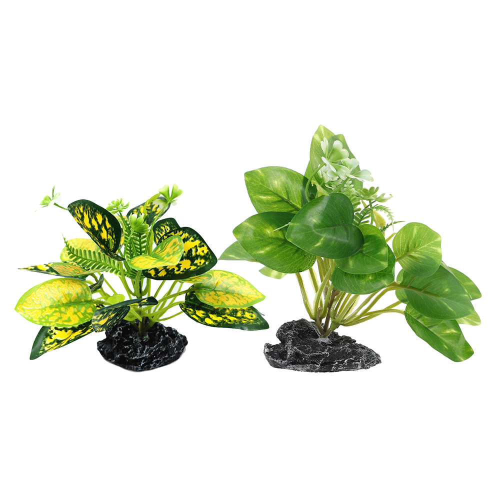 2Pcs Water Plant Bonsai Fake P - Planted Aquarium Maintenance 评论和价格