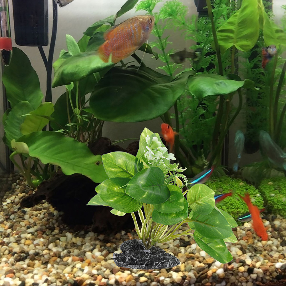 2Pcs Water Plant Bonsai Fake P - Planted Aquarium Maintenance 评论和价格