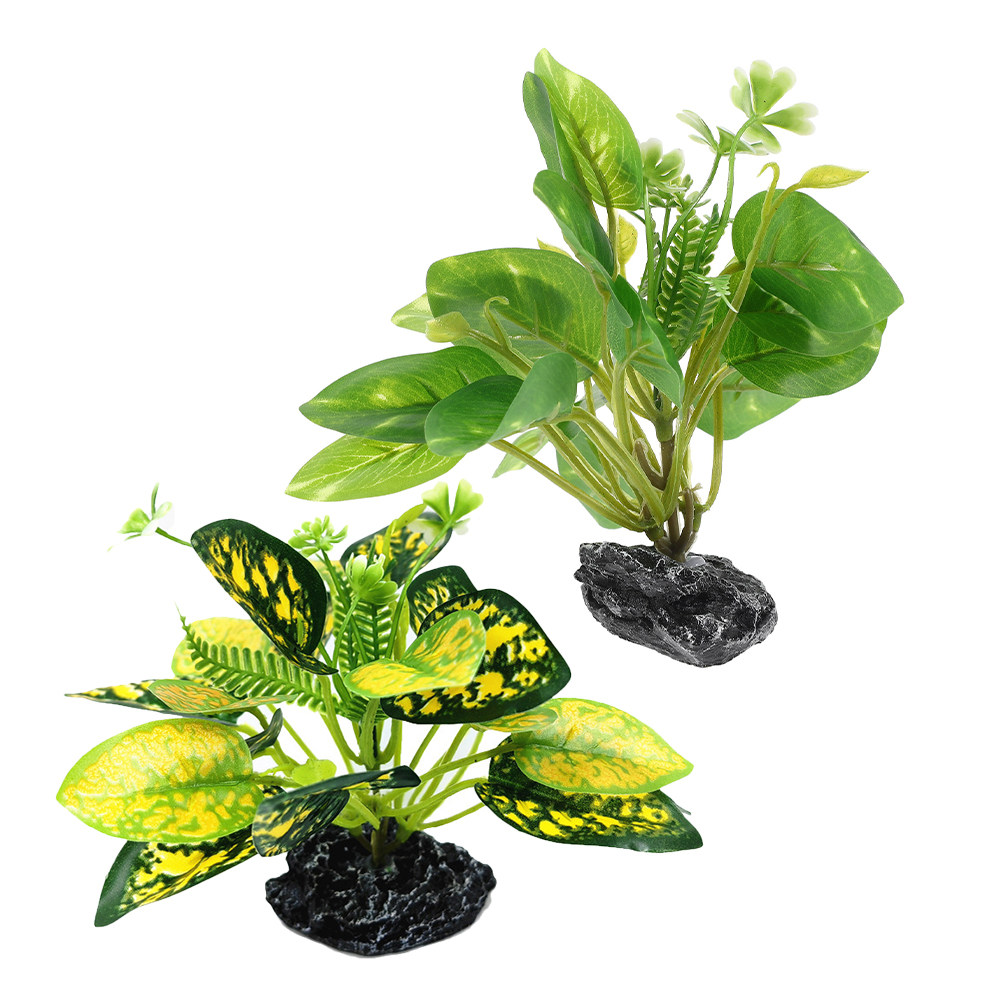 2Pcs Water Plant Bonsai Fake P - Planted Aquarium Maintenance 评论和价格