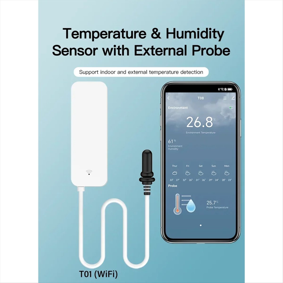 A64I Tuya WiFi Temperature Hum - Planted Aquarium Temperature 评论和价格
