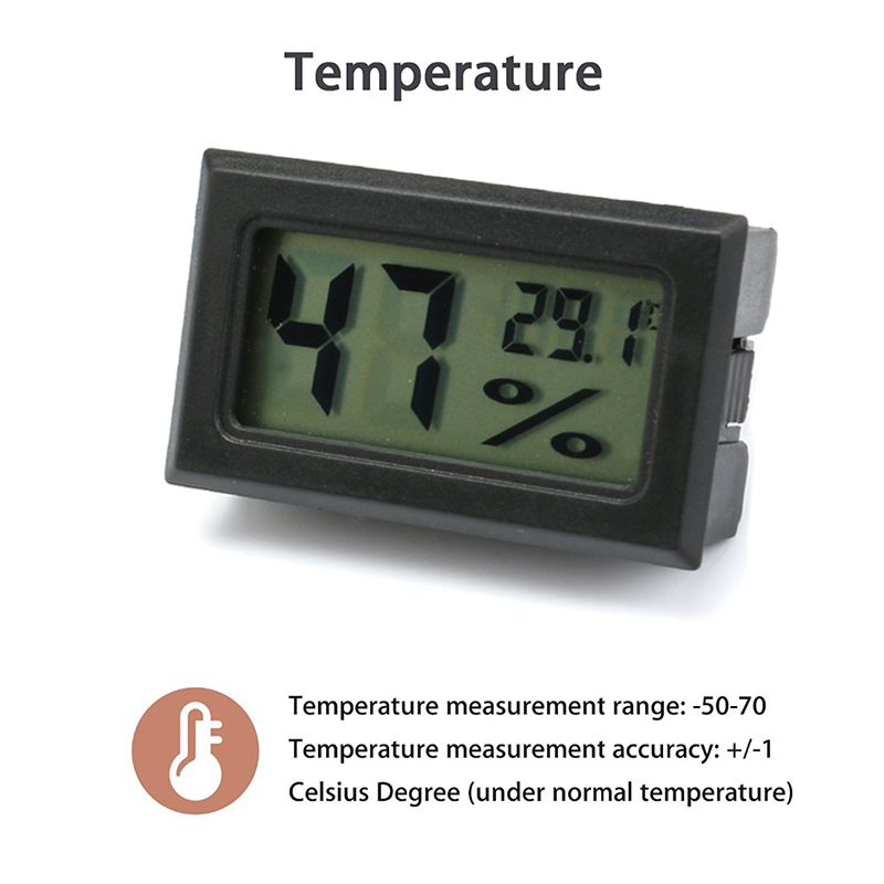Mini Digital Humidity Meter Th - Planted Aquarium Temperature 评论和价格