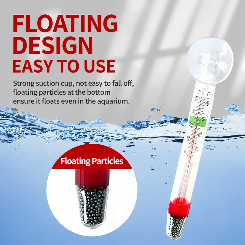 Aquarium Glass Thermometer wit - Planted Aquarium Temperature 评论和价格