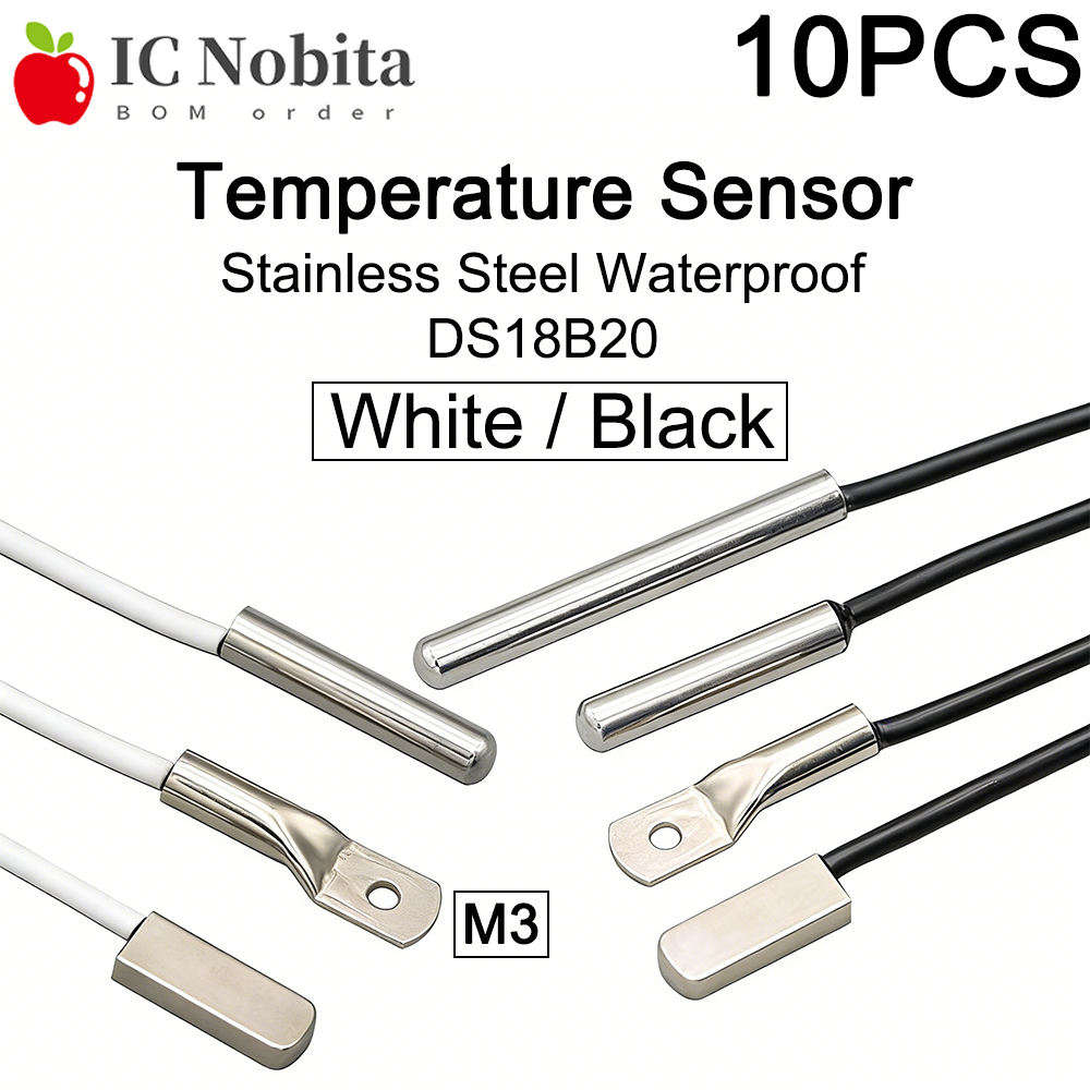 10PCS DS18B20 Stainless Steel  - Planted Aquarium Temperature 评论和价格