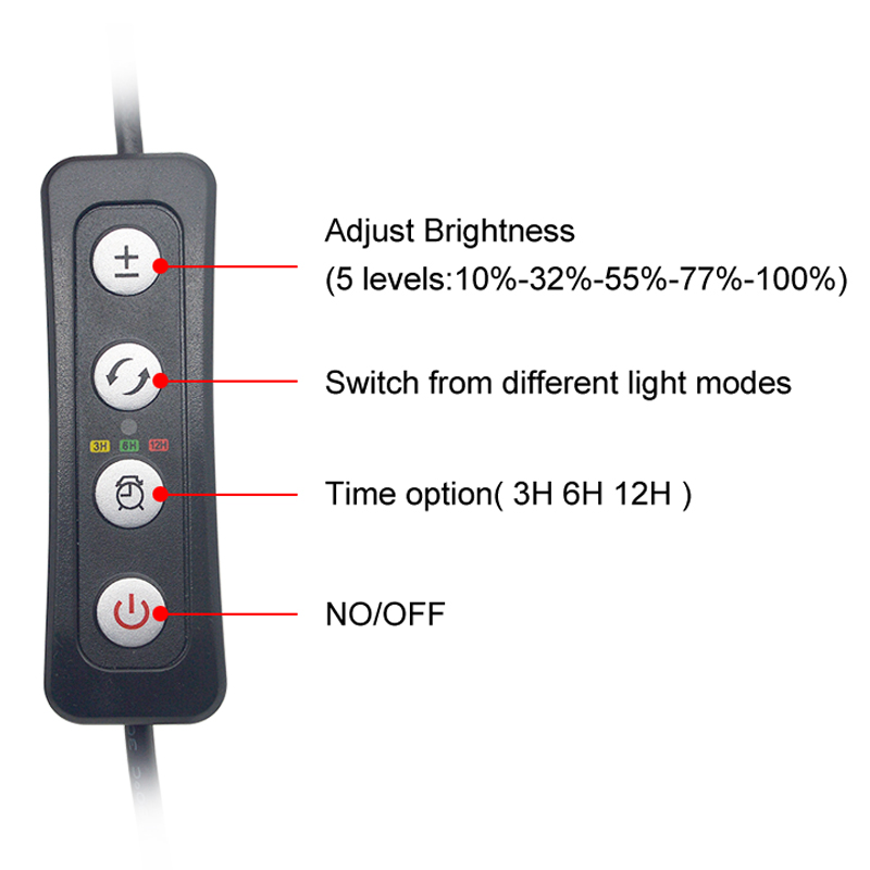 Aquarium LED Light for 16-64CM - Aquarium Plant Iron 评论和价格
