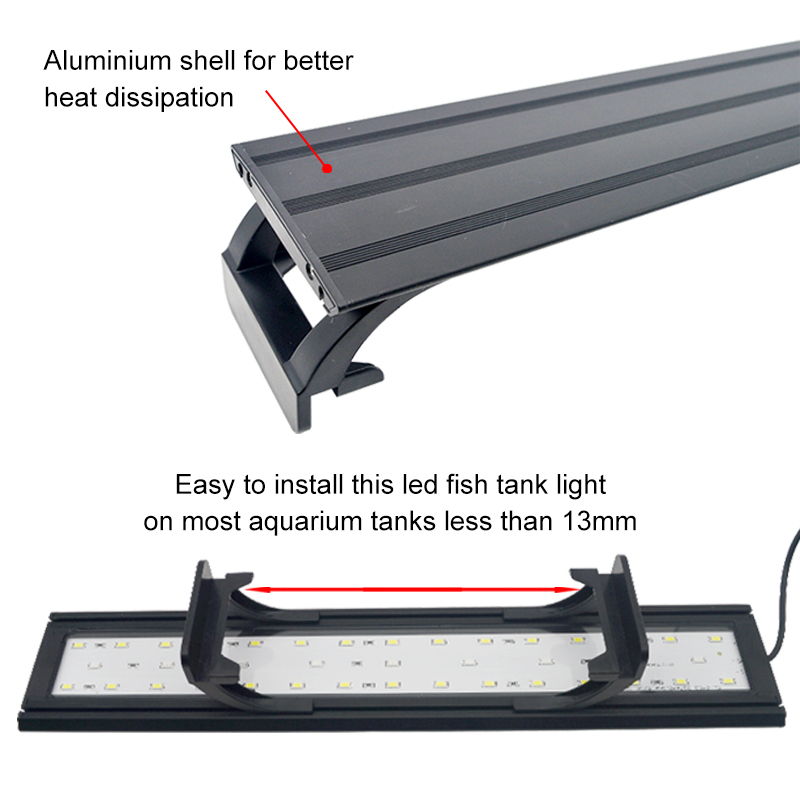 Aquarium LED Light for 16-64CM - Aquarium Plant Iron 评论和价格