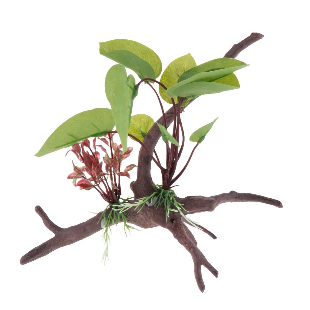 Reptile Terrarium Plant Artifi - Planted Aquarium Jungle 评论和价格