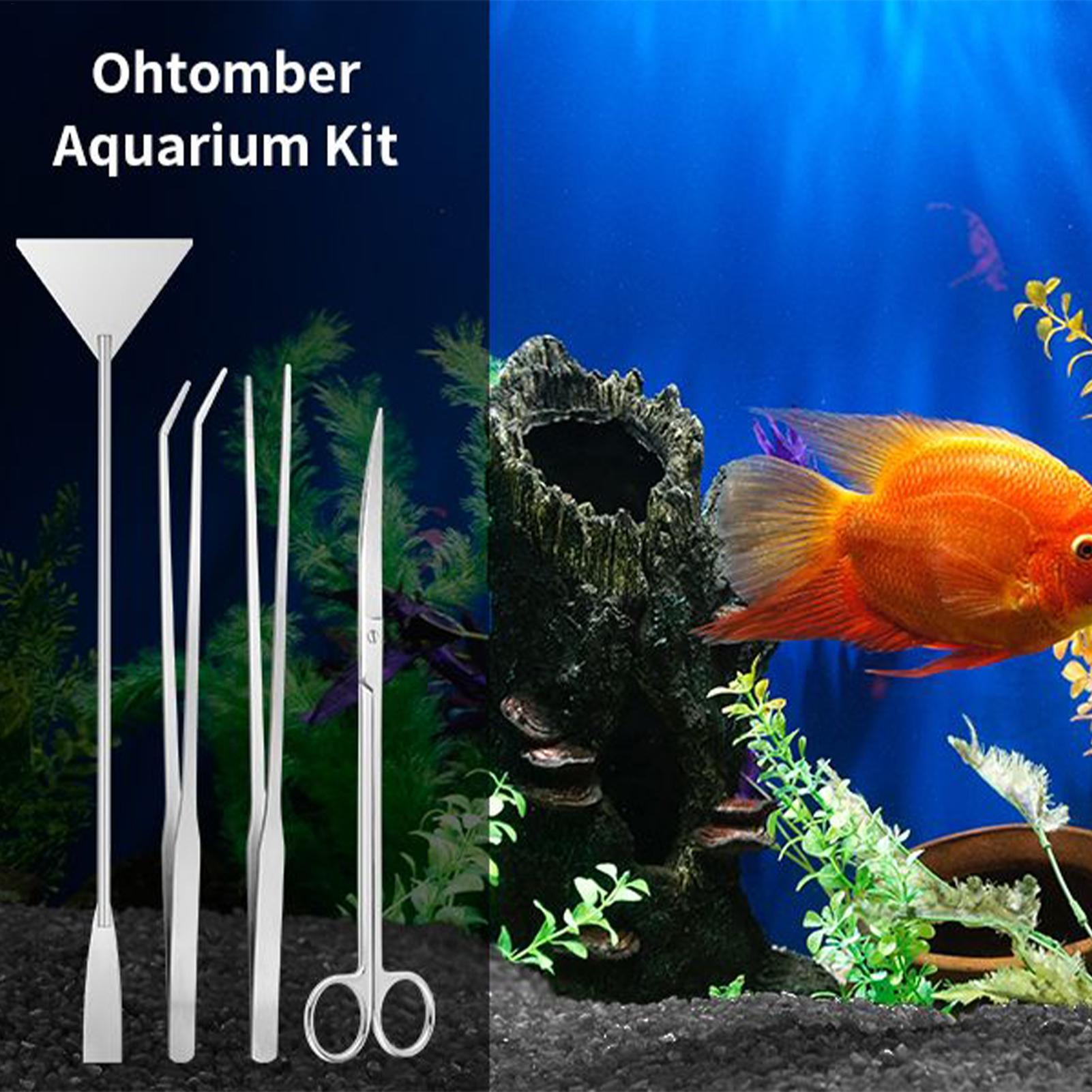 4pcs Aquarium Tool Kit Stainle - Planted Aquarium Maintenance 评论和价格