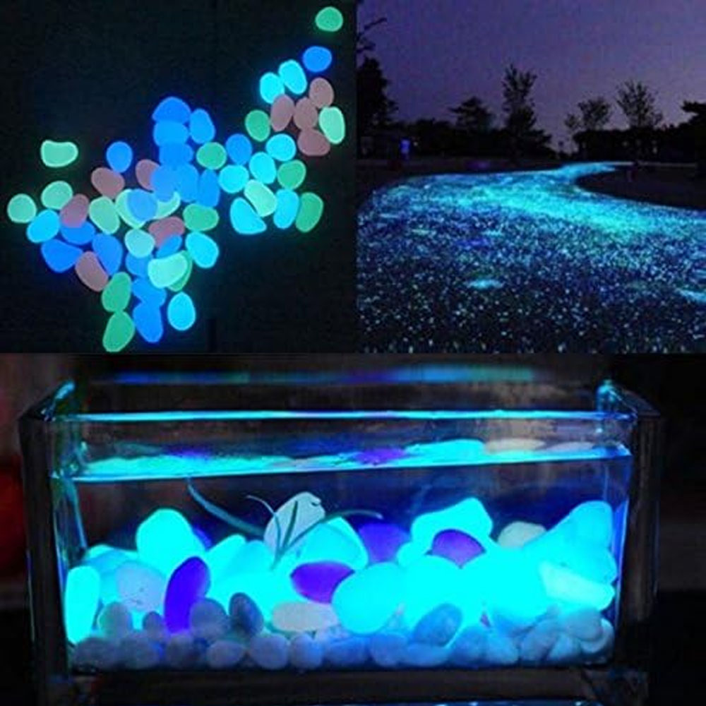 Fish Tank Rocks Glow Blue Pebb - Planted Aquarium Equipment 评论和价格