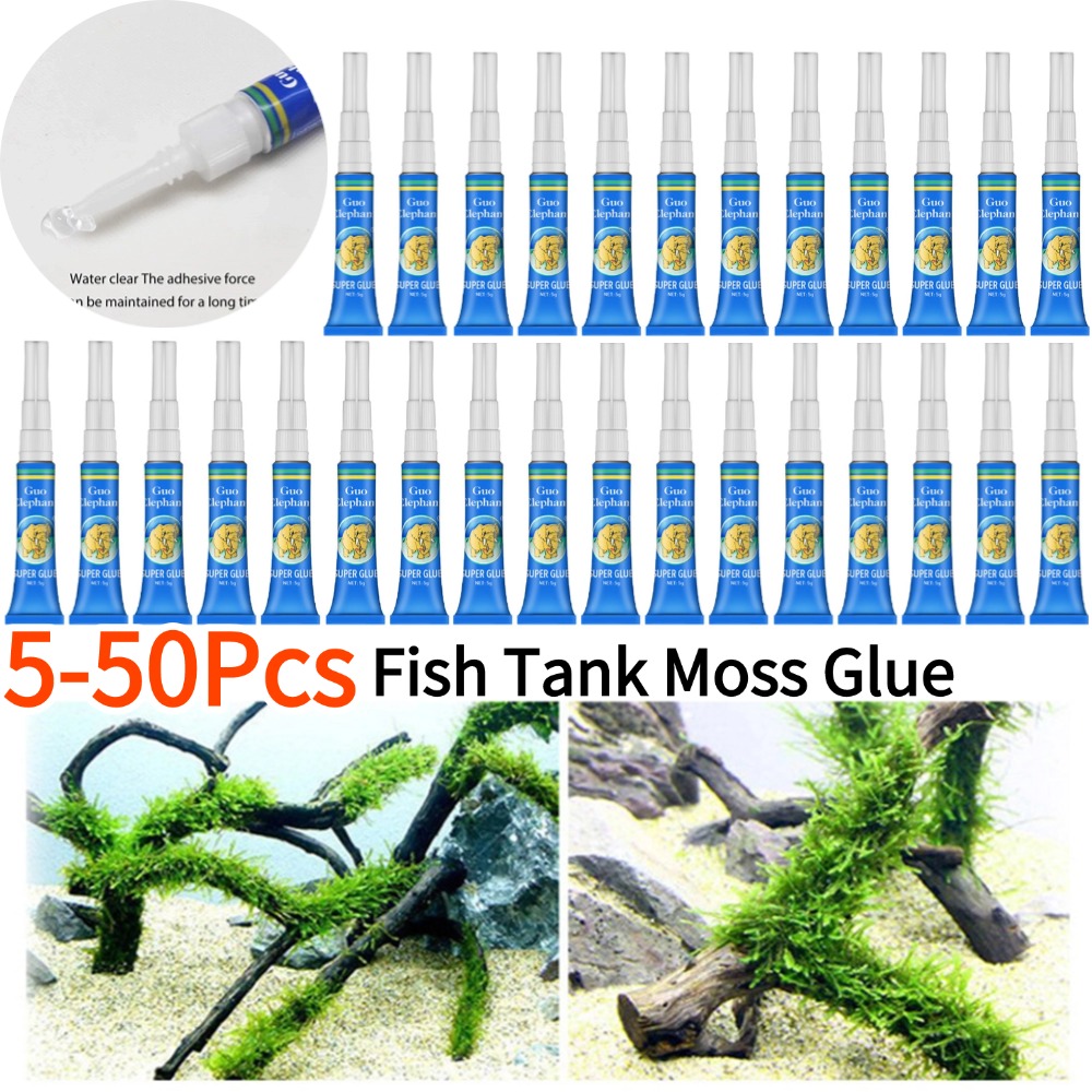 50-5Pcs Fish Tank Landscaping  - Aquarium Plant Gel 评论和价格