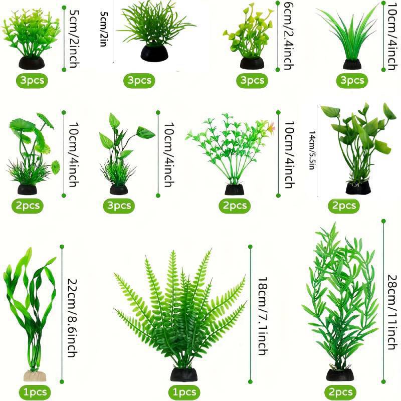 Aquarium Decor Set Artificial  - Planted Aquarium Tank Kit 评论和价格