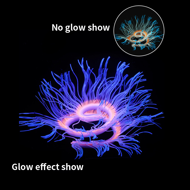 Soft Silicone Sea Anemone Cora - Aquarium Plant Gel 评论和价格