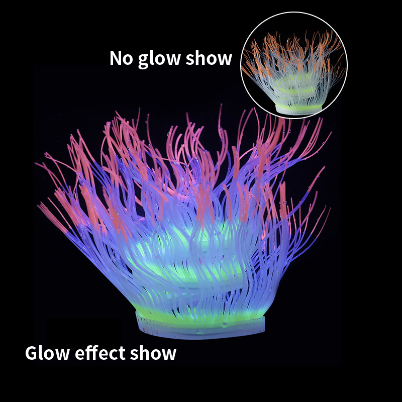 Soft Silicone Sea Anemone Cora - Aquarium Plant Gel 评论和价格
