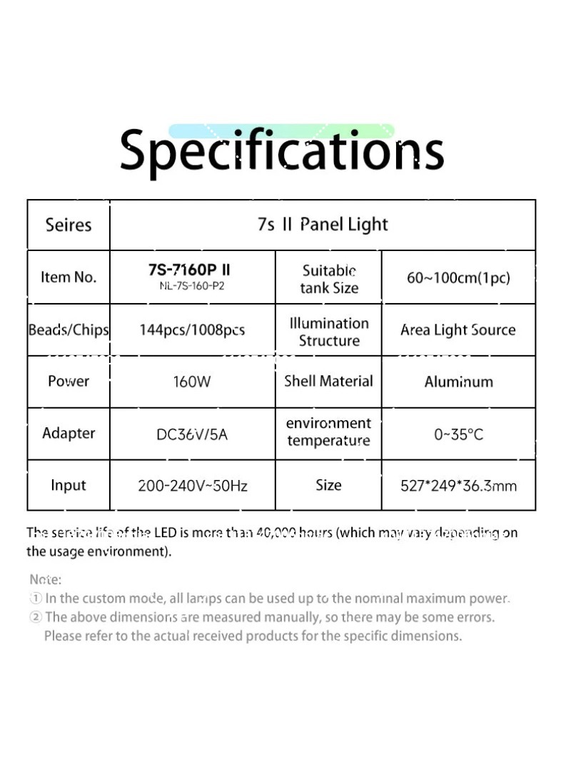 Aquarium LED Light 160W RGB Fu - Aquarium Planted Tank 评论和价格