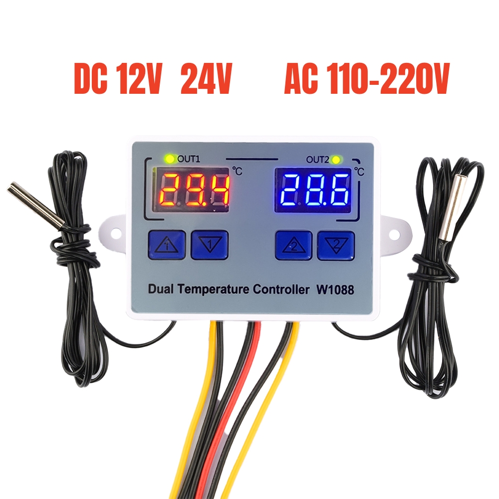 W1088 Dual LED Digital Tempera - Planted Aquarium Temperature 评论和价格